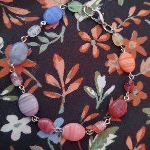 Colorful stone bracelet